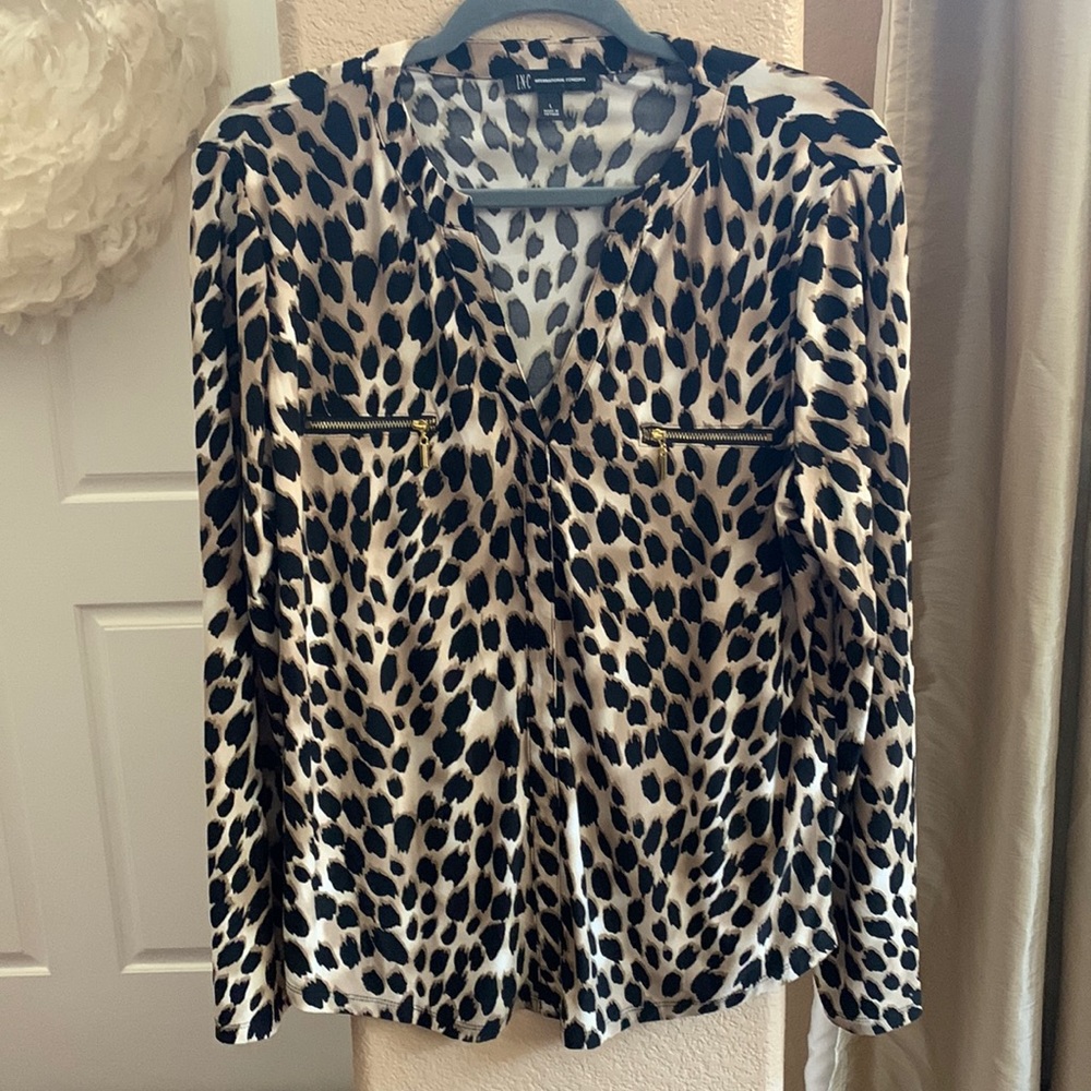 INC tunic. Size Large. Animal print
